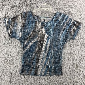 Maurices Blouse Womens Small Geometric Striped Top